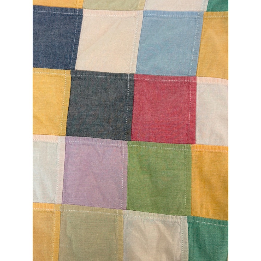 Vtg Orvis Patchwork Pull On Pants Multicolored High Rise XL Checkerboard Pattern - Picture 4 of 12
